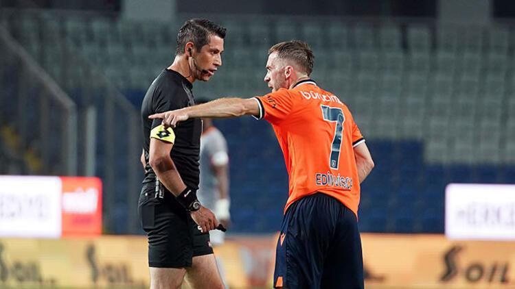 Son Dakika | Başakşehir-Galatasaray maçında Edin Visca kırmızı kart gördü!