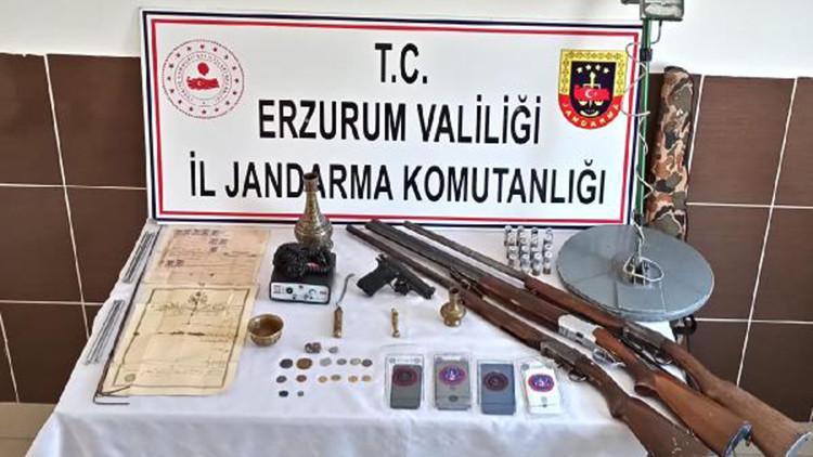 Erzurum'da kaçak kazıya 1 tutuklama