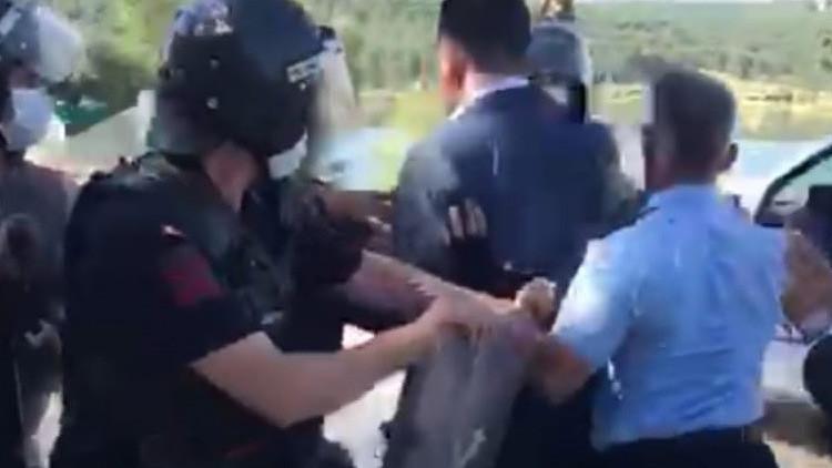 Olaylı yıkım! Zabıta ve jandarma karşı karşıya geldi