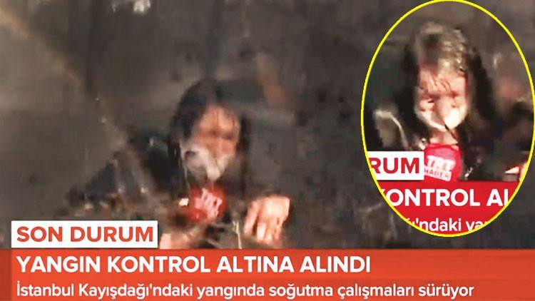 TRT muhabirinin zor anları; tonlarca suyun altında kaldılar