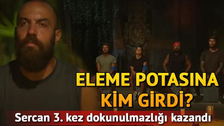 Survivor'da 3. eleme adayı kim oldu? Dokunulmazlığı alan Sercan kimi söyledi? Survivor 2020 elenen isim
