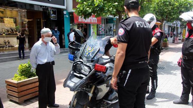 Bolu'da, 8 günde 240 kişiye 'maske' cezası
