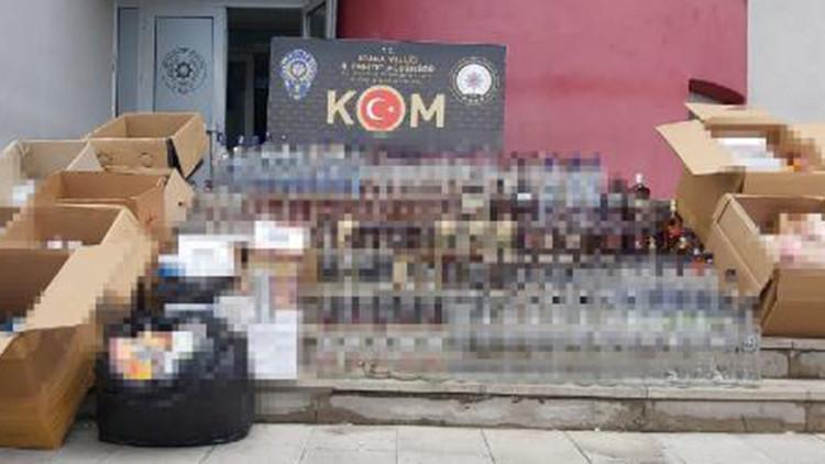 Adana'da 550 bin lira değerinde kaçak ürün ele geçirildi