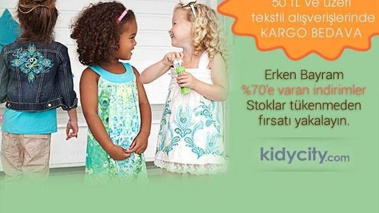 Yüzde 70’e varan indirim fırsatı kidycity.com’da!