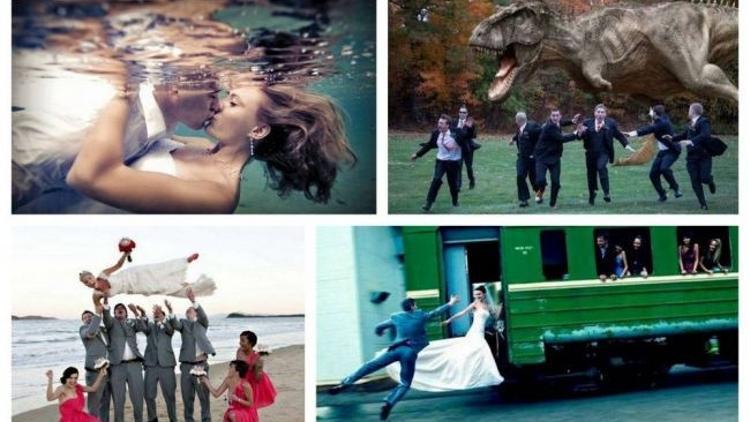 En ilginç düğün fotoğrafları