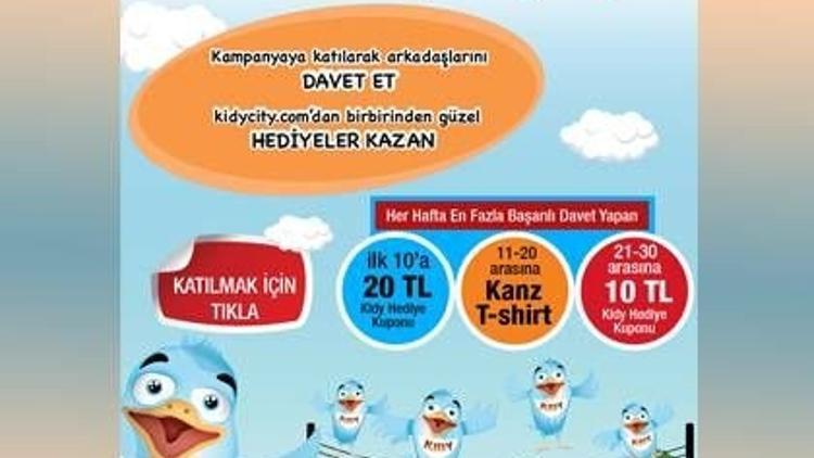 Kidycity.com sürpriz hediyeler kazandırıyor!