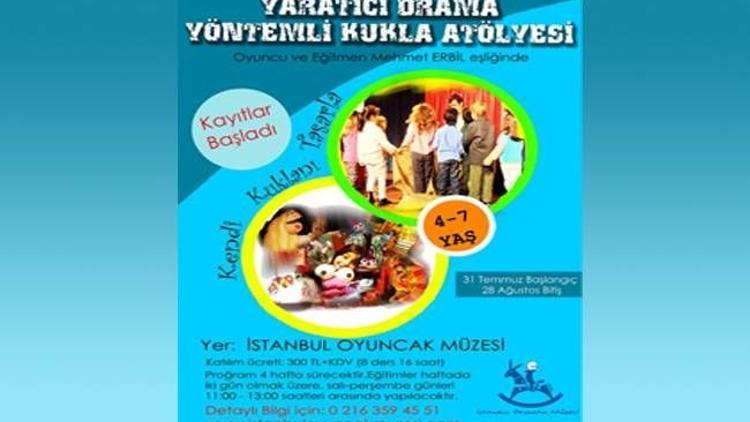 İstanbul Oyuncak Atölyesi'nden kukla atölyesi