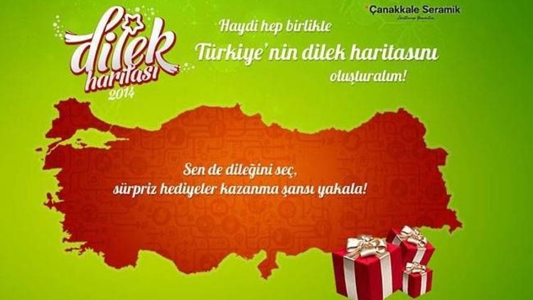 Türkiye haritası dileklerle renkleniyor