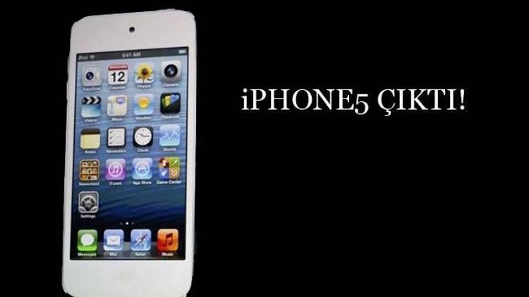 Merakla beklenen telefon iPhone5 çıktı!