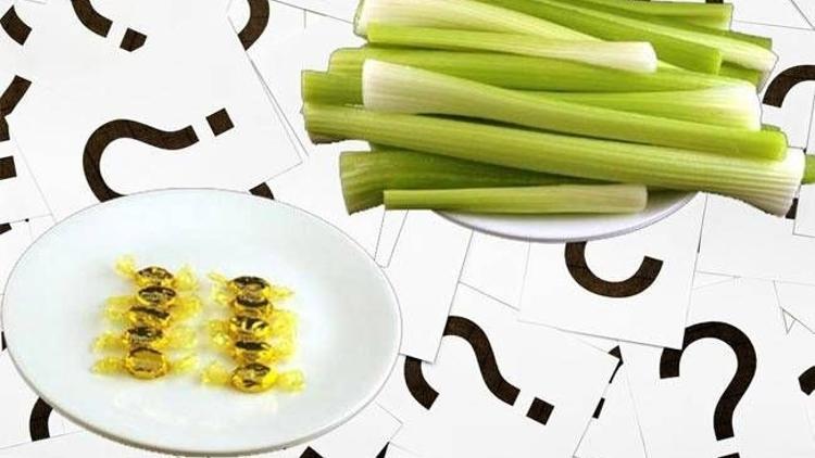 10 tane şeker mi, koca bir tabak kereviz mi?