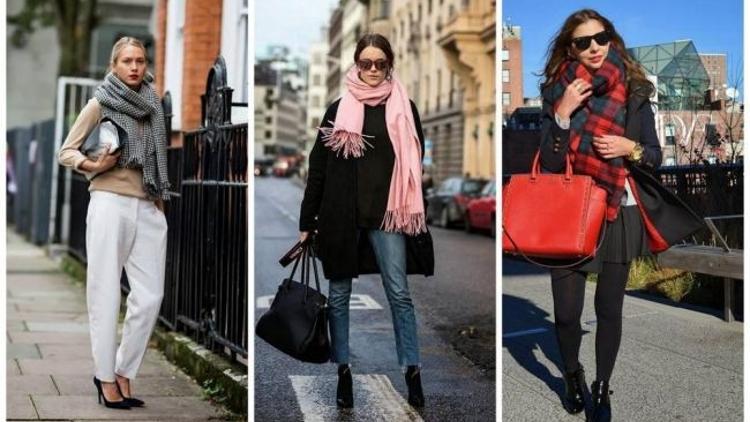 Sezonun trendi oversize şallar