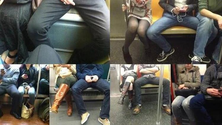 Kadınlardan erkeklere uyarı: ‘Bacaklarını topla’