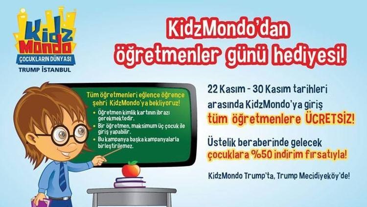 KidzMondo’dan öğretmenlere hediye!
