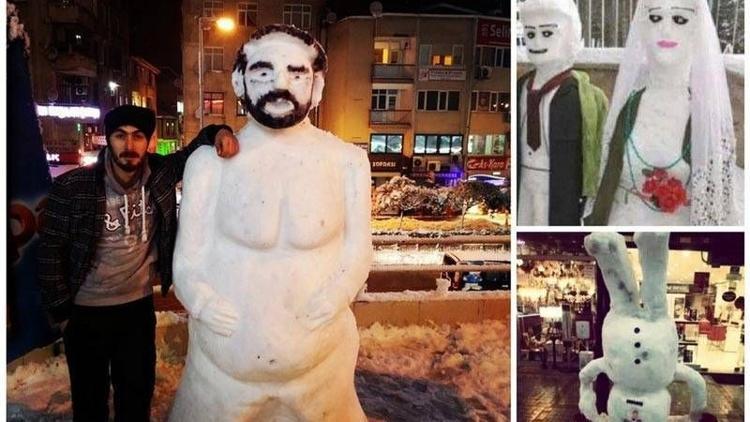 En yaratıcı kardan adamlar