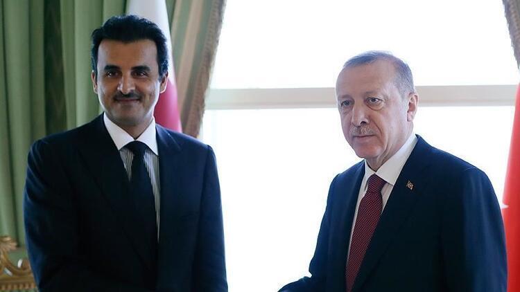 Son dakika haberi: Cumhurbaşkanı Recep Tayyip Erdoğan, Katar Emiri Şeyh Temim bin Hamed Al Sani ile görüştü