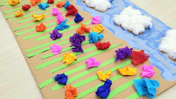 Çocuklar sanat ve el işi çalışmaları