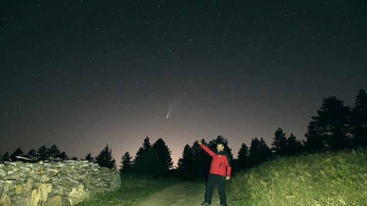 Bursalı fotoğrafçı Uğur İkizler, Neowise kuyruklu yıldızını görüntüledi
