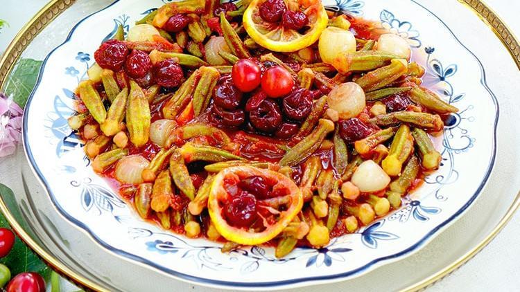 Mayhoş bir lezzet patlaması: Vişneli bamya