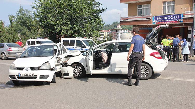 Ordu'da trafik kazaları: 3 yaralı