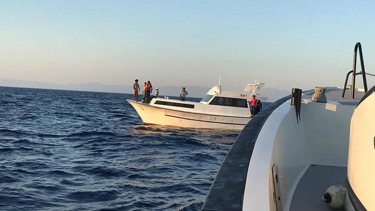 Muğla'da Yunanistan tarafından Türk kara sularına itilen sığınmacılar kurtarıldı