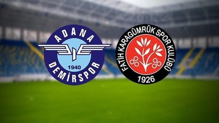 Süper Lig'e yükselecek son takım yarın belli olacak! Adana Demirspor ile Fatih Karagümrük...