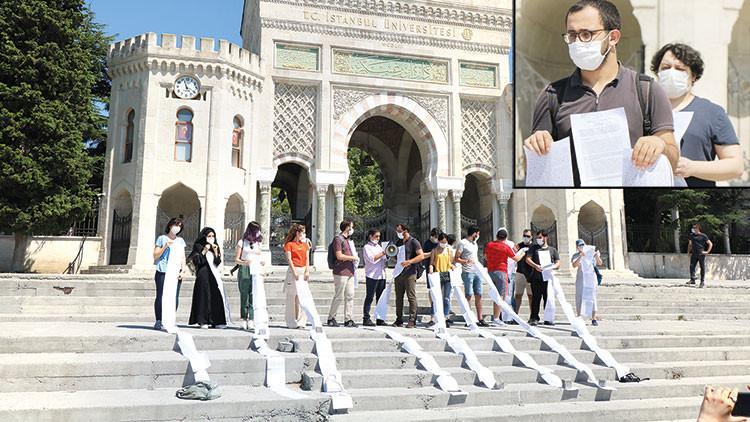 Hukuk öğrencilerinden ‘zor sınav' protestosu