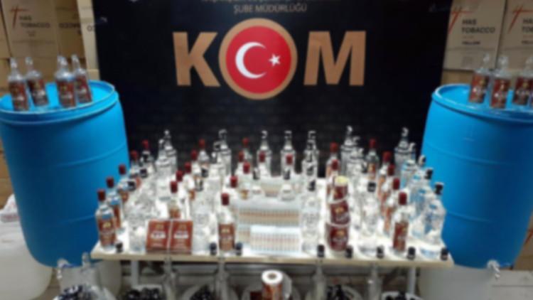 İzmir'de sahte içki operasyonu
