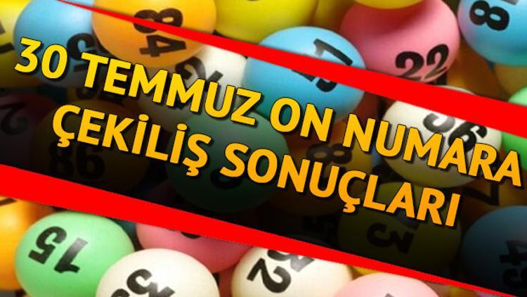 953'üncü On Numara canlı çekiliş sonuçları sorgulama: 30 Temmuz MPİ On Numara sonuçları belli oldu: İkramiye 5. kez devretti
