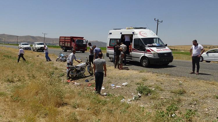 Motosiklet kazasında yaralanan Suriyeli, kurtarılamadı