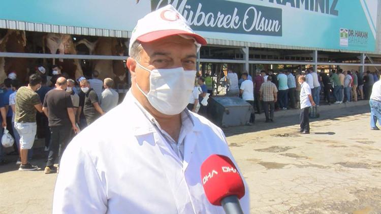 Bahçelievler'de koronavirüs tedbirli kurban kesimi