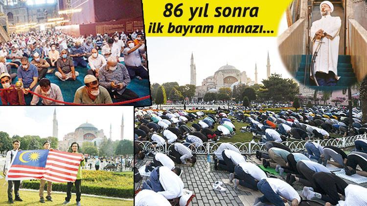 Dört bir yandan Ayasofya’ya koştular