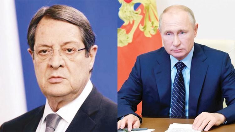 Anastasiadis, Putin’i arayıp yardım istemiş