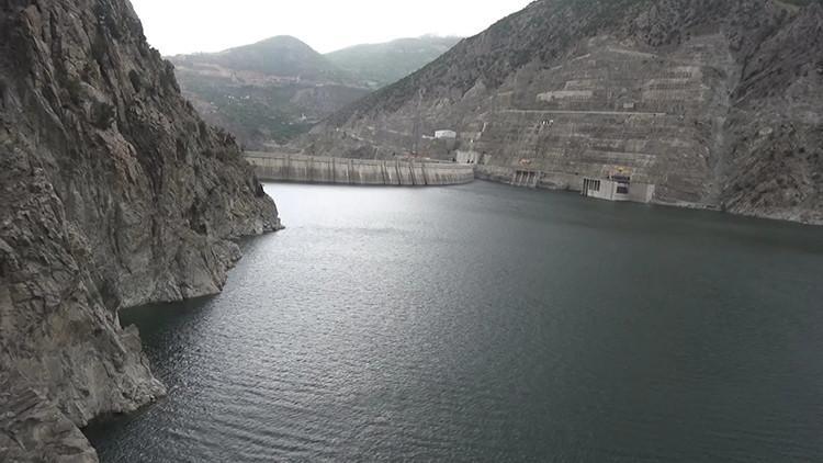 Çoruh Nehri üzerindeki 3 barajda, su seviyesi azaldı