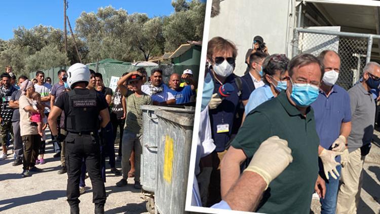 Moria’ya gitti, ziyareti yarıda kesti