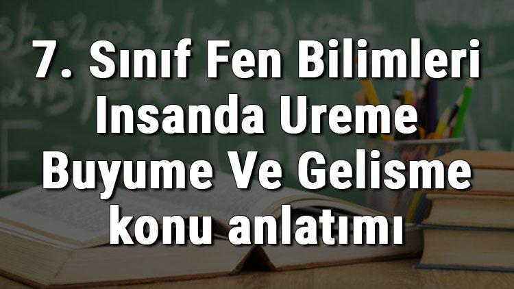 7 sinif fen bilimleri insanda ureme buyume ve gelisme konu anlatimi