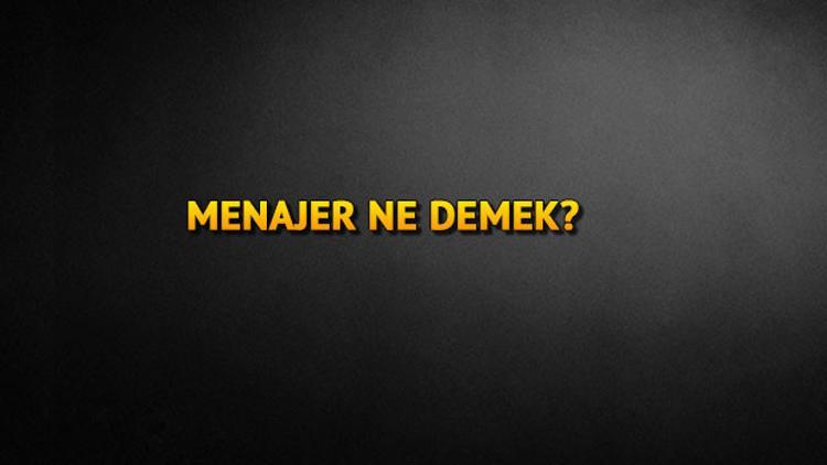Menajerlik mesleği ile ilgili bilgiler: Menajer ne demek? Menajerin görevleri nedir?