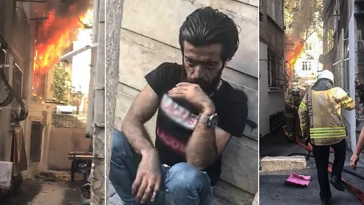Fatih'te canını son anda kurtardı
