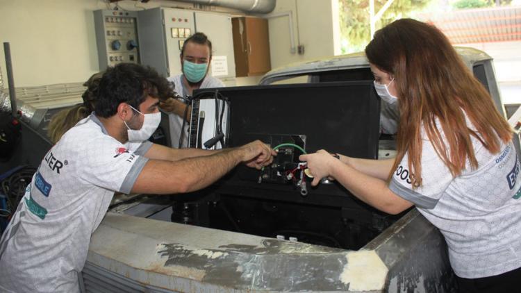 OKÜ'nün TÜBİTAK ödüllü elektrikli aracı yeniden yapılıyor