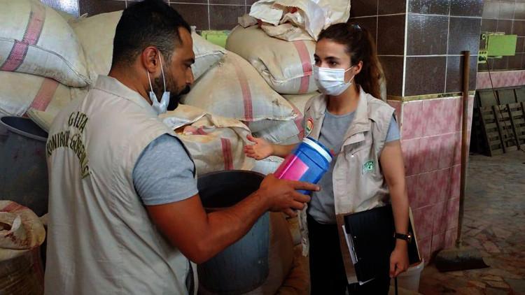 Gaziantep'te ele geçirildi... 15 ton küflenmiş biber imha edildi