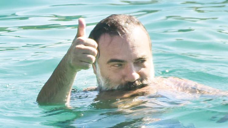 Oktay Kaynarca'nın tatil keyfi