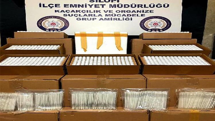 Şırnak'ta kaçakçılık operasyonu: 5 bin 20 test kiti ele geçirildi