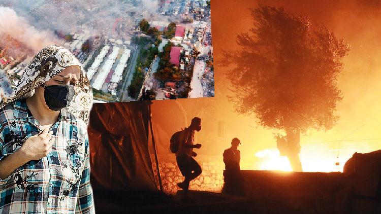 Korona isyanında çadırlar yandı, 13 bin kişi sokakta kaldı... Midilli’de can pazarı