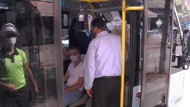 Karabük'te ayakta yolcu taşıyan sürücüye ceza