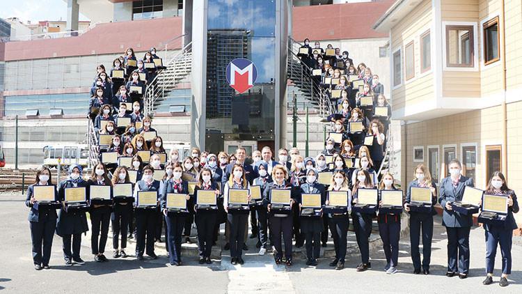 İstanbul Metrosu'na 88 kadın makinist daha