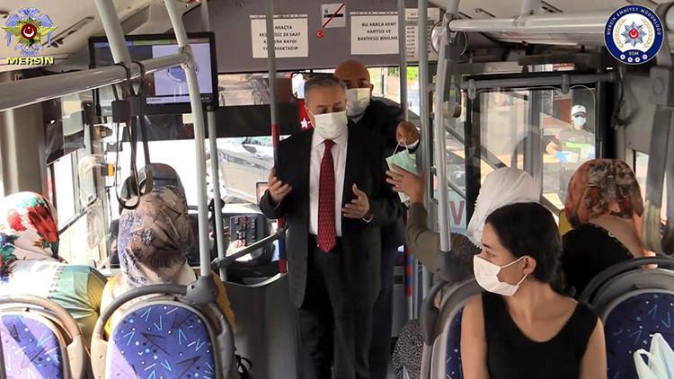 Mersin emniyetinden 'maske, mesafe, temizlik' uyarısı