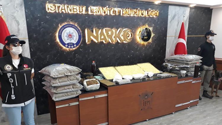 Fatih ve Gaziosmanpaşa'da kilolarca uyuşturucunun bulunduğu operasyonlar kamerada