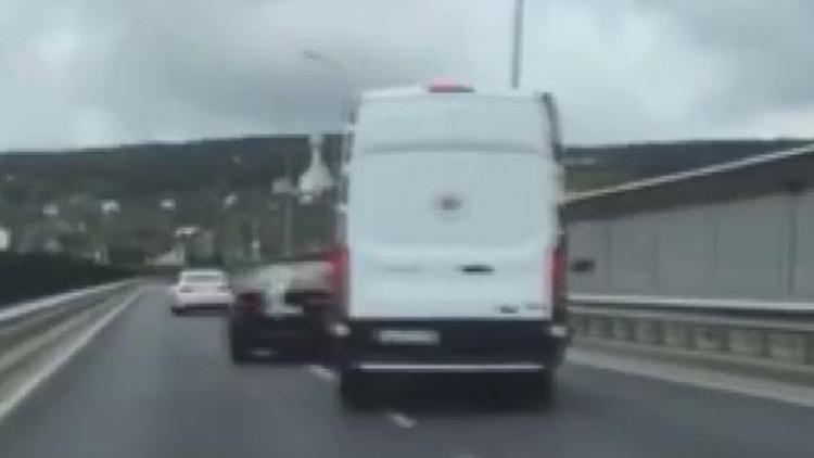 Beykoz'da düğün konvoyunda tehlikeli hareketler