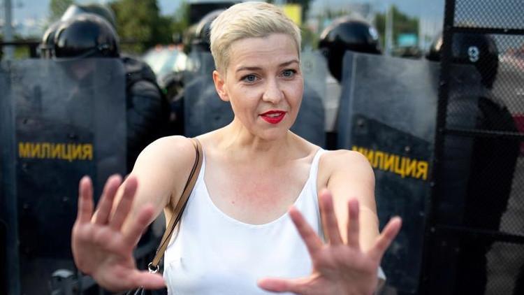 Belarus'taki protestoları örgütleyen isimlerden Maria Kolesnikova yargılanıyor