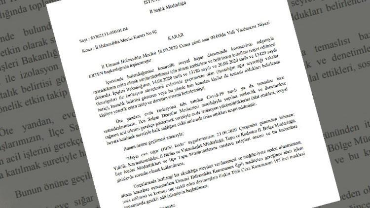 Son dakika haberler… İstanbul’da çok önemli ‘HES kodu’ kararı