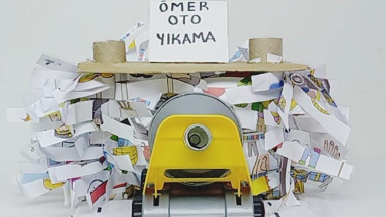 Karton kutudan oto yıkama